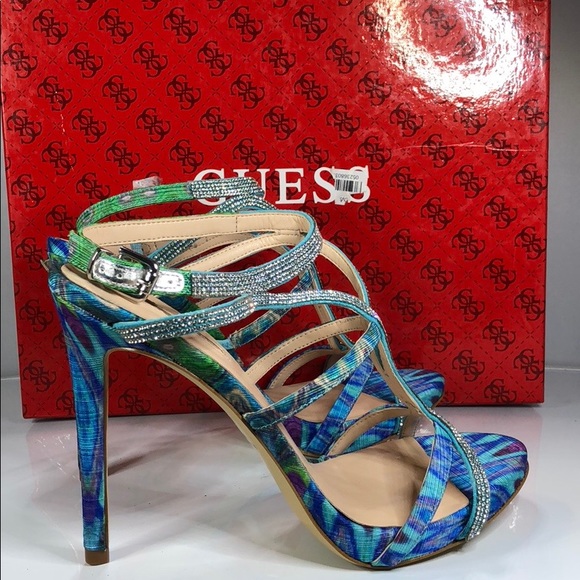[172] Guess multicolored rhinestones Sandals 5.5 M - Picture 4 of 7